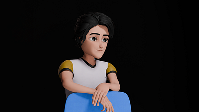 3D Boy Render 3d 3dprinting 3dprintmodel animation blender design illustration ui vrchat vtuber