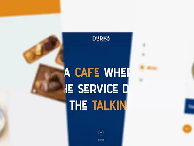 Coffee Shop Web Page animation coffee coffee store ecommerce graphic design landing page motion graphics orange restaurant shop ui ui design web design