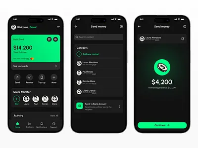 Fintech App Concept graphic design ui ux