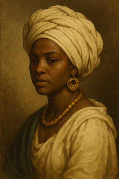A woman in a baroque style portrait baroque style stylebaroque women