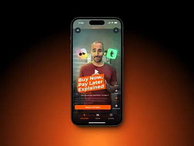 Discover - MONIIFY design discover moniify news player product design stories ui videos