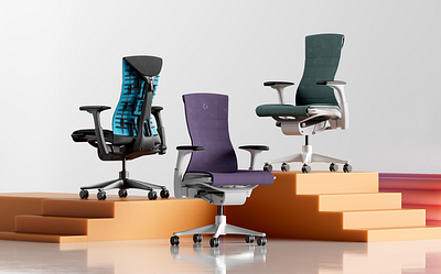 Herman Miller X Logitech Chair 3D 3d 3dillustrator artdirection motion graphics product render