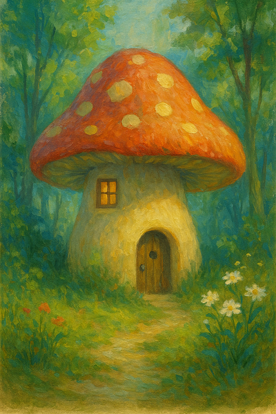 Mushroom house in the forest forest house mushroom mushroomehouse