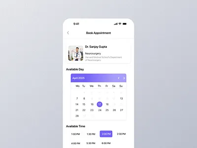 Book Appointment Mobile App Ui app appointment app appointment dashboard appointment design appointment details appointment experience appointment interface appointment mobile appointment option appointment page appointment screen appointment setting appointment view appointment widget book appointment book appointment ui graphic design mobile screen ui