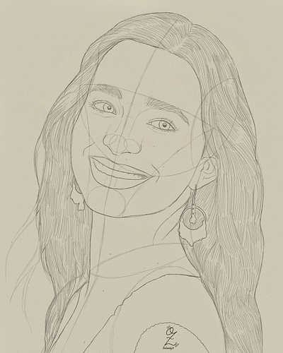 Mikey Madison Drawing Sketch Study by Oz Galeano art arte boceto celebrity design dibujo drawing fanart illustration mikey madison ozgaleano portrait retrato sketch