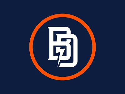 Bradford Design Co. | Monogram badge baseball baseball logo bradford design bradford design co brand design branding icon logo logo design logo designer monogram monogram design sports sports branding sports design sports logo sports monogram type design typography