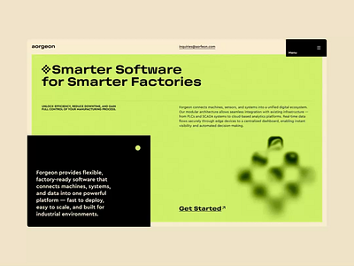 Software Web Design | Industrial Tech UI b2b ux design design industrial web design manufacturing software ui saas homepage smart factory software tech landing page ui ui design inspiration uidesign uiuxdesign userinterface uxui web webdesign