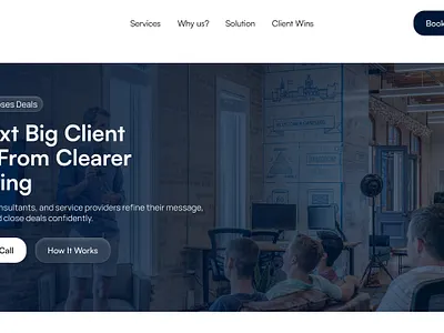 Strategic Landing Page for a Positioning Consultancy consultancy figma landing page ui webflow