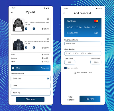 #Daily UI 002-Credit Card Checkout page checkout dailyui mobilescreen mobileui ui