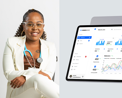 Common Sense Healthcare Tracker design figma ui user experience userinterface webdesign