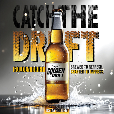 Beer Brand Social Media Ad Creative Mockup advertisement ai branding design graphic design illustration social media typography vector