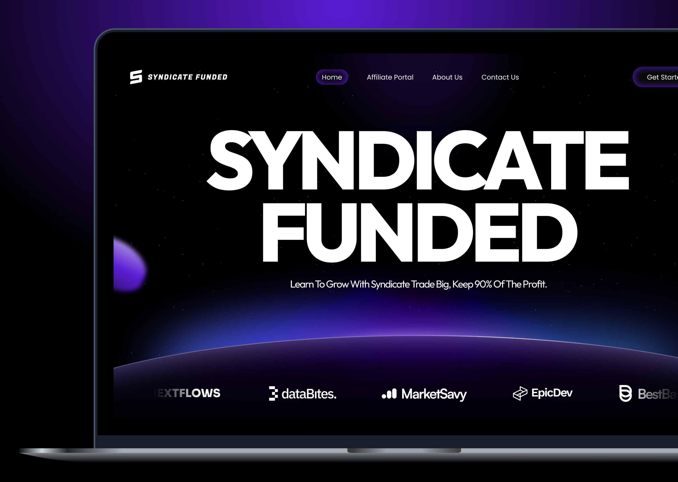 Syndicate Funded - UI/UX & Web Development | AdTrend blockchain crpto crypto prop firm forex forex prop firm framer funding future prop firm futures nft prop firm traders wordpress