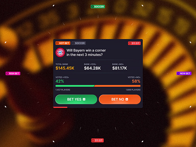 AI Casino widget animation interaction ✦ Snake animation button casino clean dashboard design gambling interaction interface motion graphics product product design ui ux widget