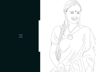 Portrait Practice_ Afsana Ara Bindu_In Lines_15 illustration