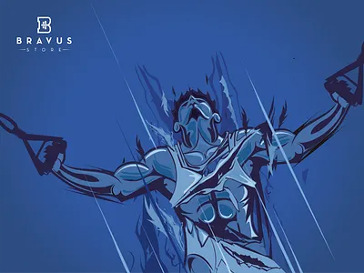 BRAVUS - Character Illustration branding design graphic design illustration logo typography