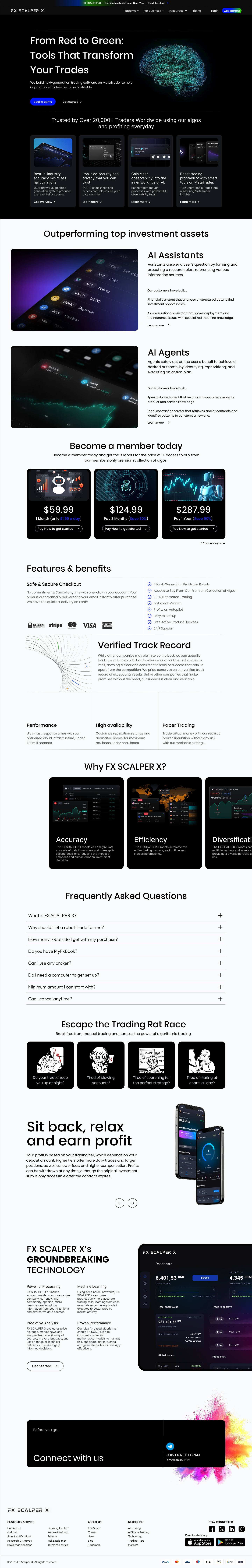 AI Trading Landing Page ai ai trading figma landing page trading