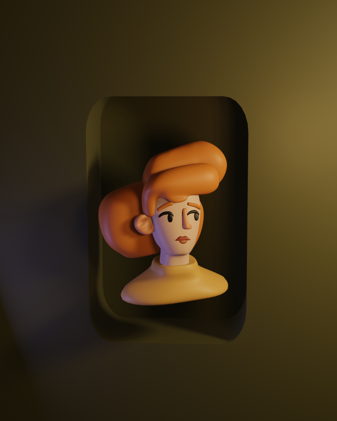 3d portrait 3d blender charact character
