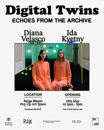 Digital Twins - Poster ai branding graphic design poster