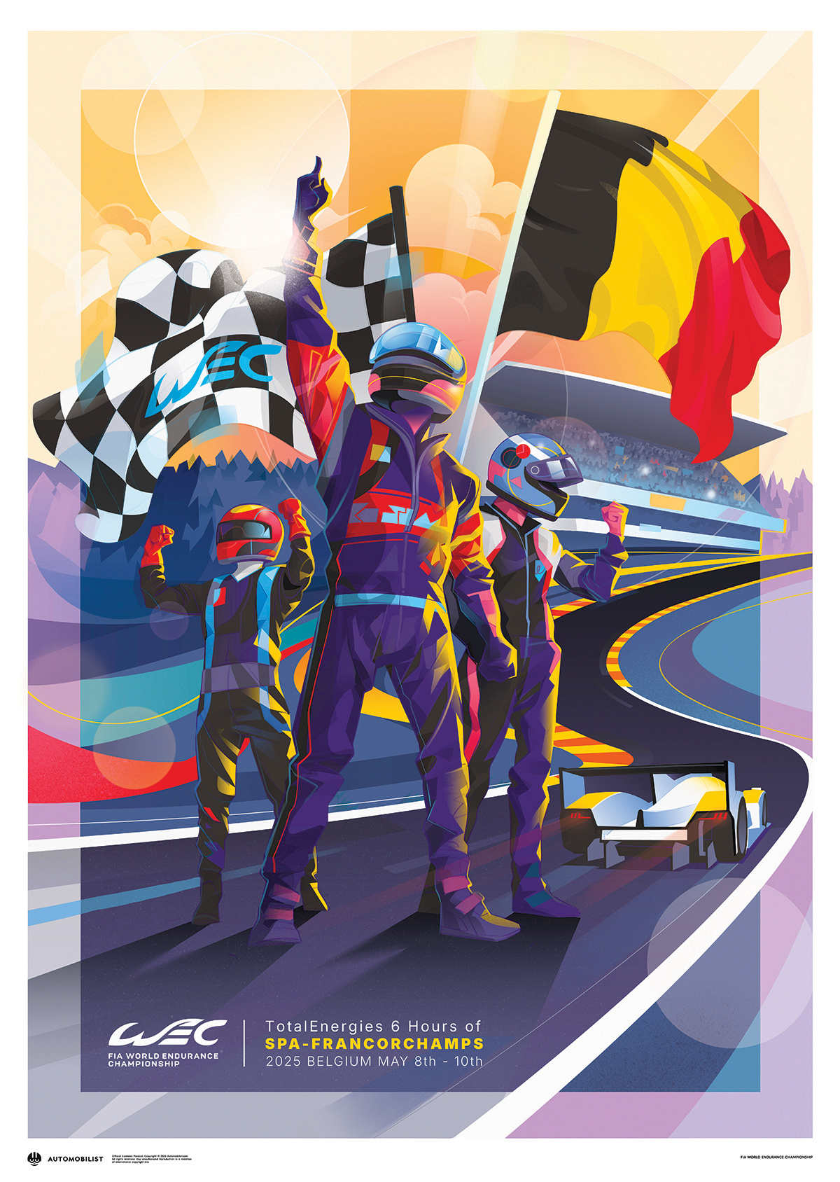 FIA WEC 2025 | 6 Hours of Spa-Francorchamps automobilist endurance fia gran prix illustration poster racing spa wec