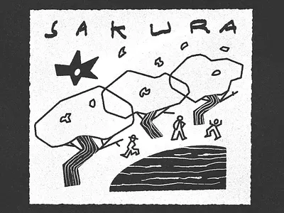 SAKURA flowers landscape lofi nature sakura trees