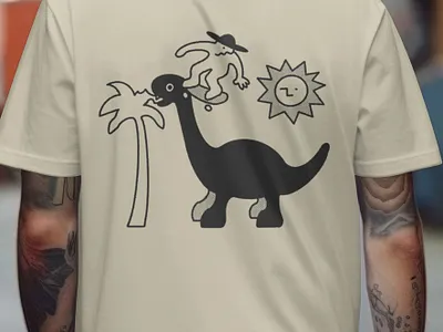Dino sk8 palm tree