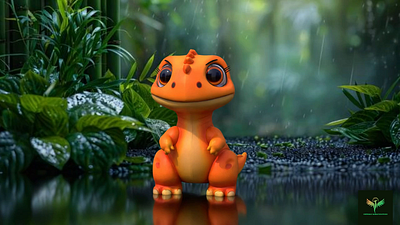Dino 3D Blender Animation Vrchat Cgi Vtuber 3d 3dprinting 3dprintmodel animation blender design illustration ui vrchat vtuber