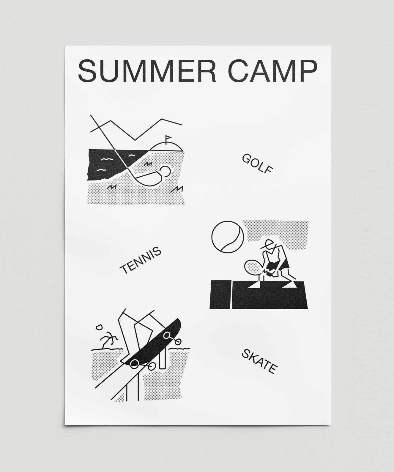 Summer camp poster sports
