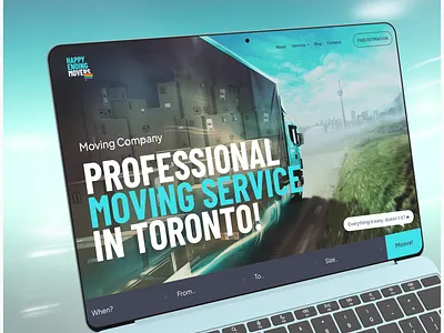 Professional moving service website clean ui figma logistics website moving service ui user centered ux website