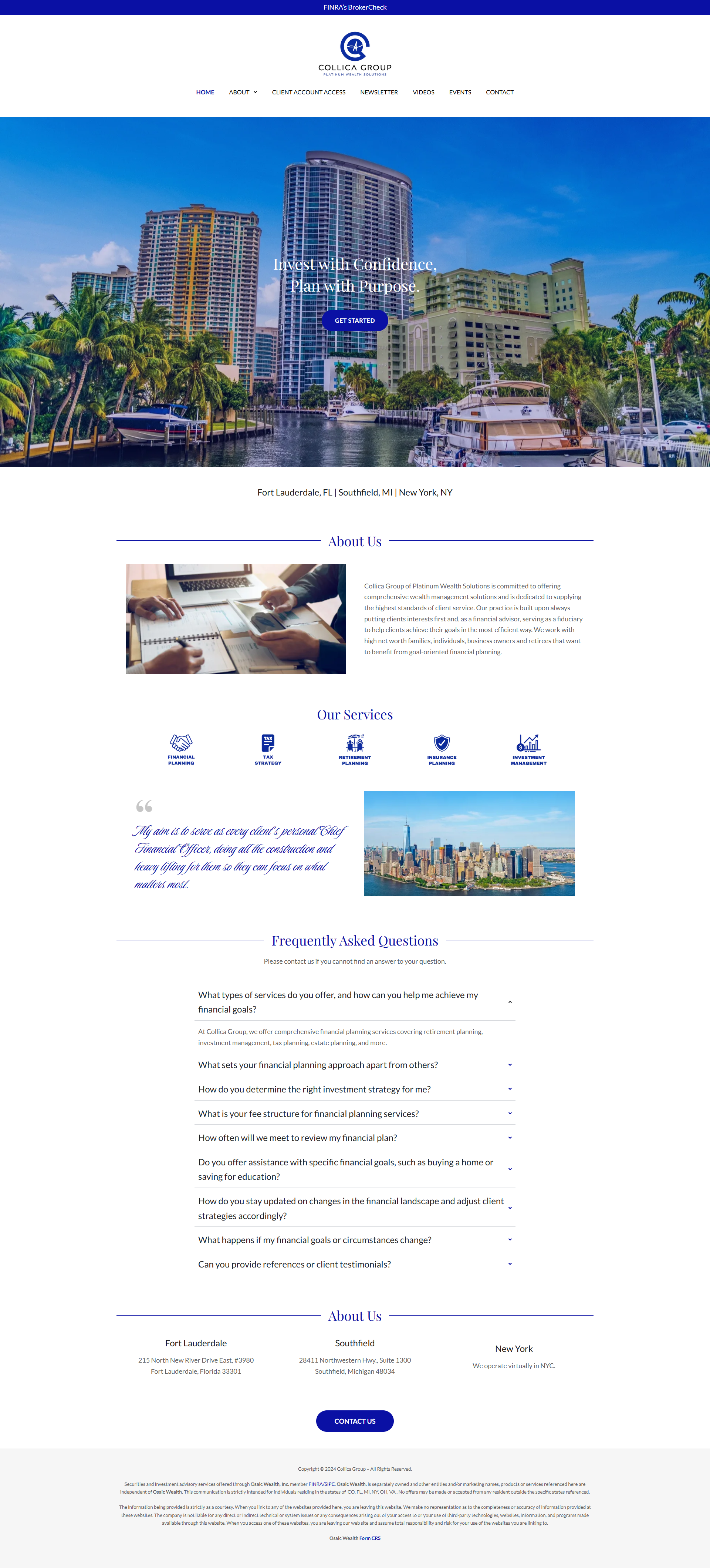 Collica Group Website Replication (~95% Accuracy)