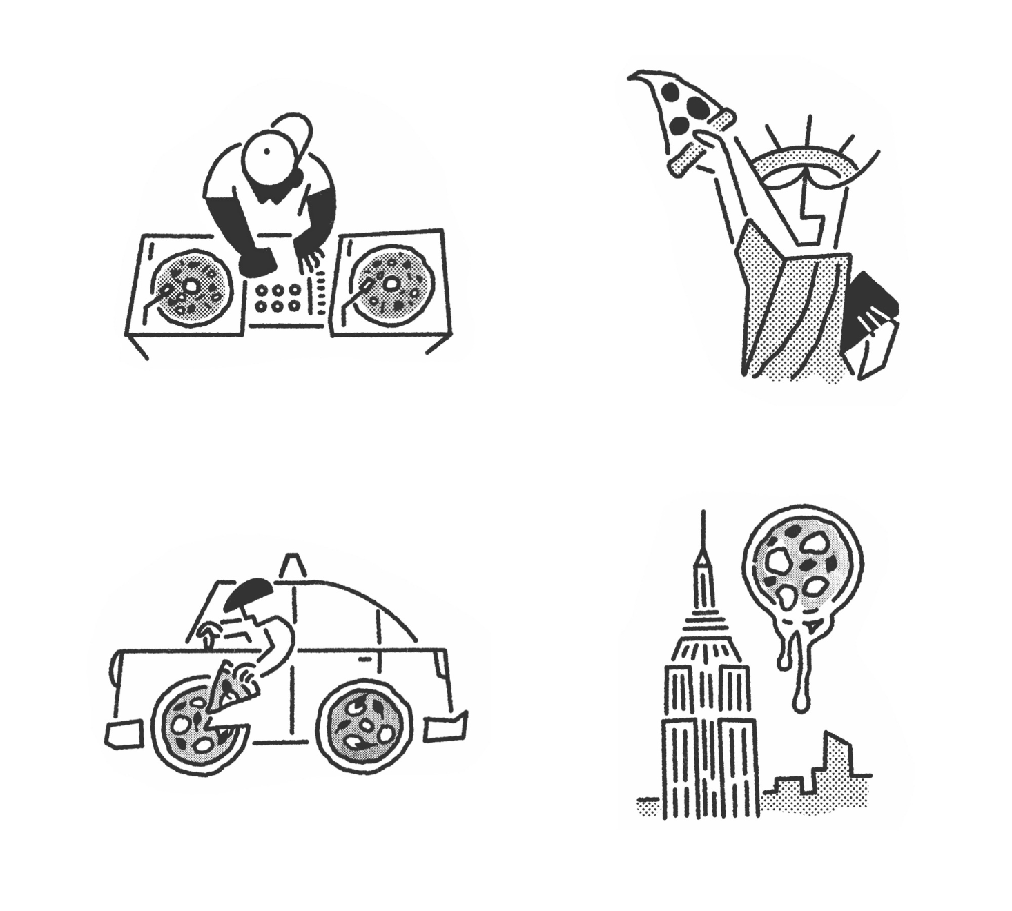 NYC Pizza Spots cab spot