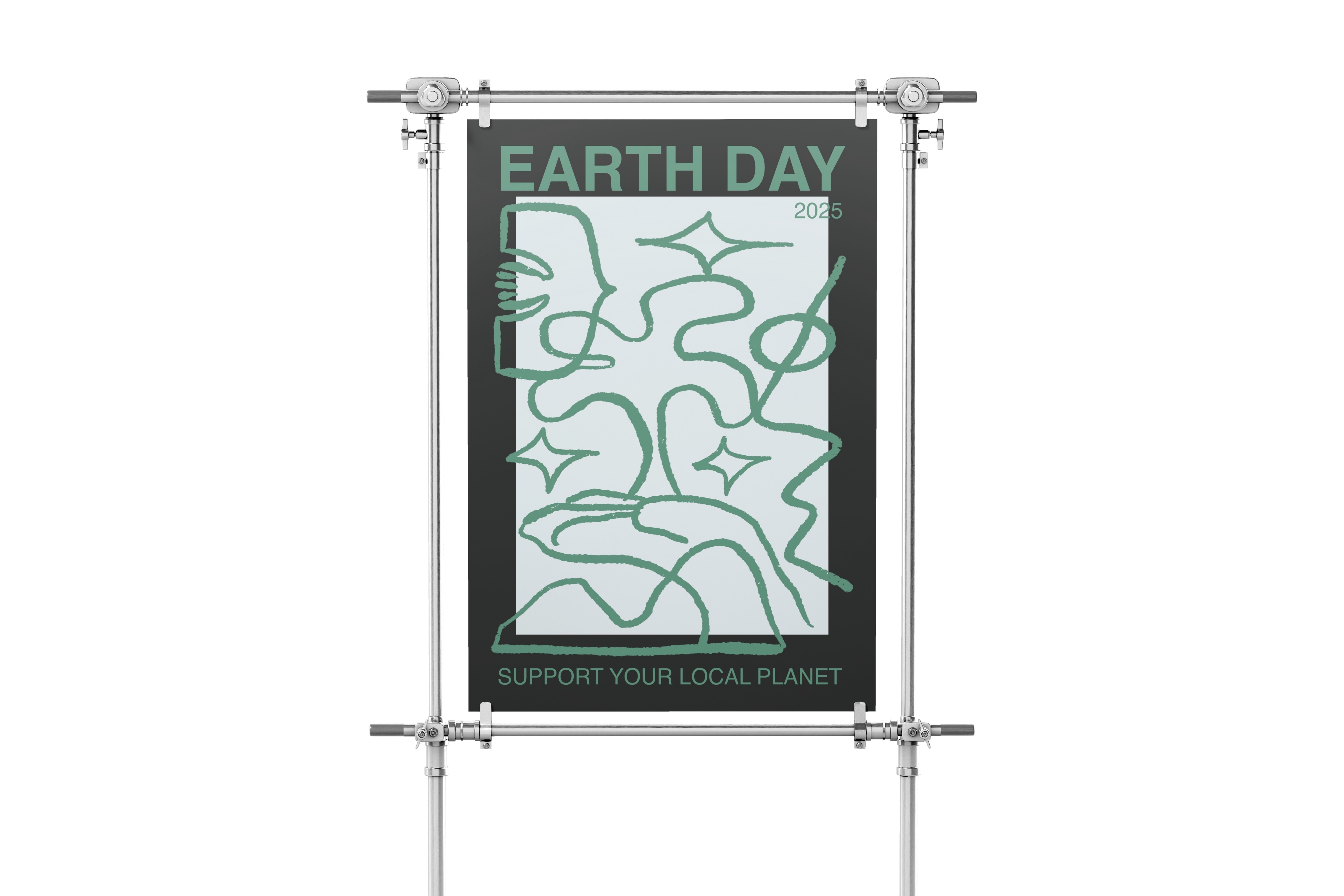 Earth Day Poster 2025 minimal
