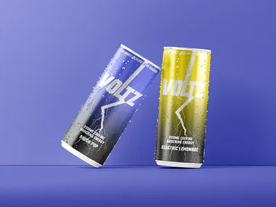 VOLTZ CAN LABEL DESIGN beer beverage branding can can design can label energy drink graphic design label label design packaging design packaging label design. product label soda