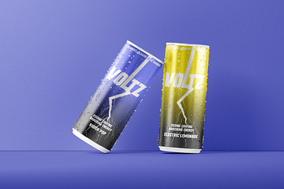 VOLTZ CAN LABEL DESIGN beer beverage branding can can design can label energy drink graphic design label label design packaging design packaging label design. product label soda