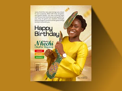 Birthday flyer Design branding graphic design