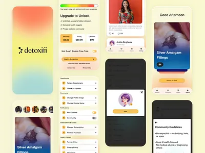 Toxic Free Mobile App app app design app ui branding design illustration ui ui ux ui ux design website ui