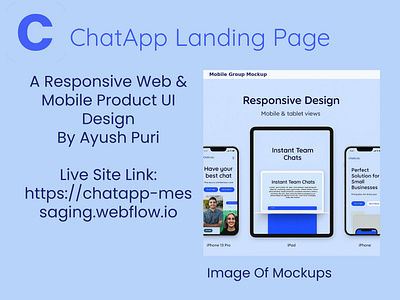 ChatApp Landing Page Design landing pages uiux web design