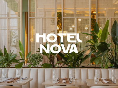 HOTEL NOVA 🏨 branding design graphic design icon illustration logo minimal ui ux vector