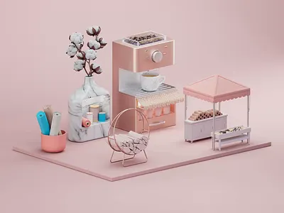 Morning Brew ☕️ animation cinema4d design graphic design illustration motion graphics