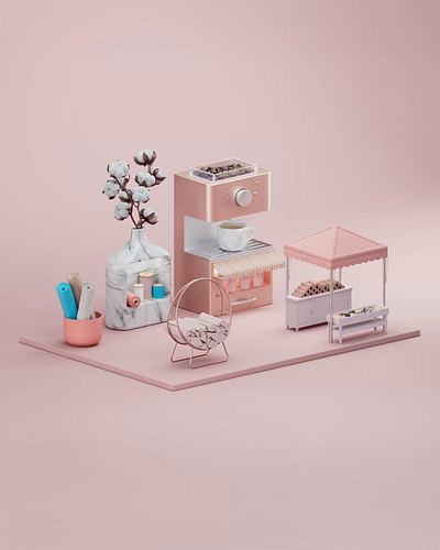 Morning Brew ☕️ animation cinema4d design graphic design illustration motion graphics