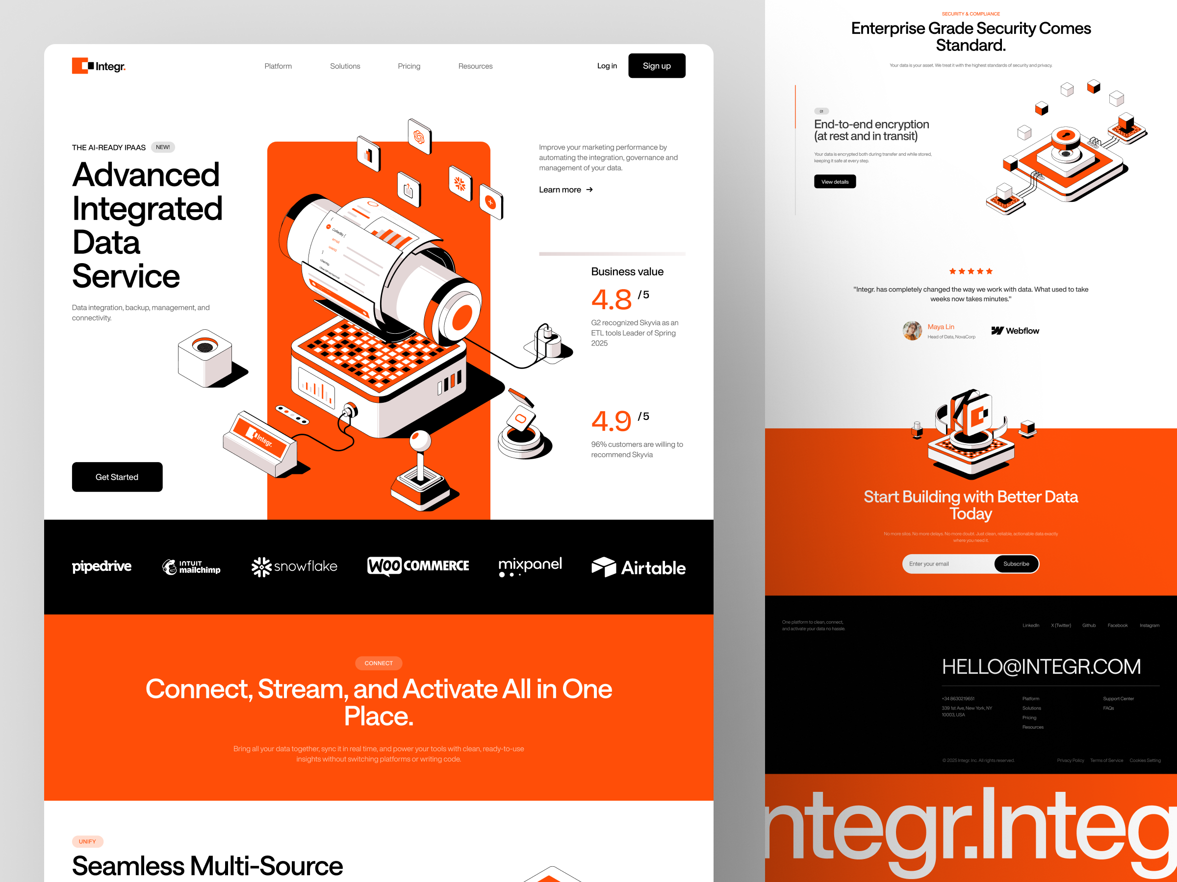 Example of Isometric Illustration For Web Design