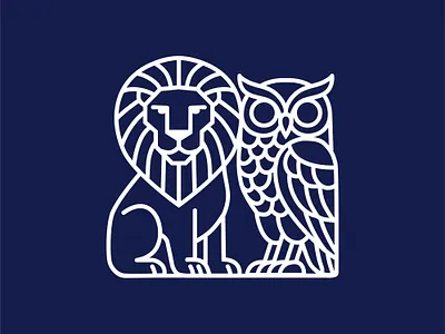 The Lion Symbolize app art branding design graphic design illustration logo typography