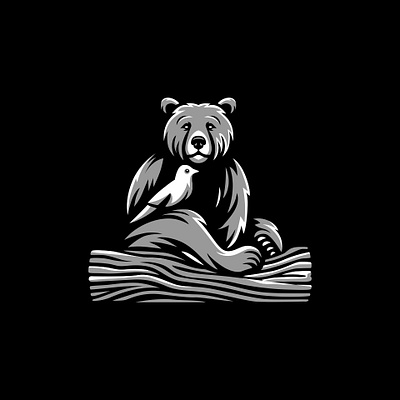 Illustration Of Bear app art branding design graphic design illustration logo vector