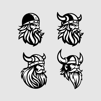 Bundle Viking app art branding design graphic design illustration logo vector