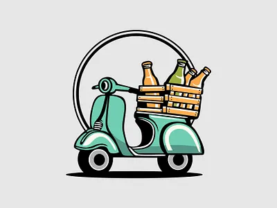 Drunk Scutter app art branding design graphic design illustration logo vector