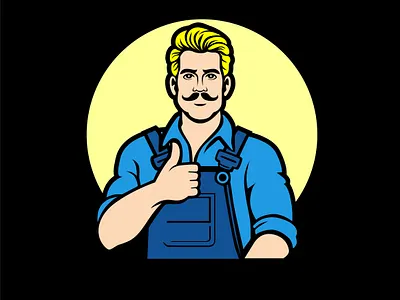 Handyman app art branding design graphic design illustration logo vector