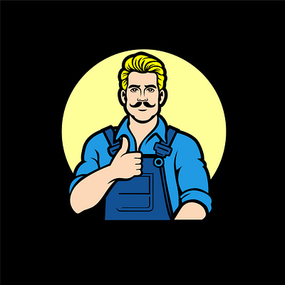 Handyman app art branding design graphic design illustration logo vector