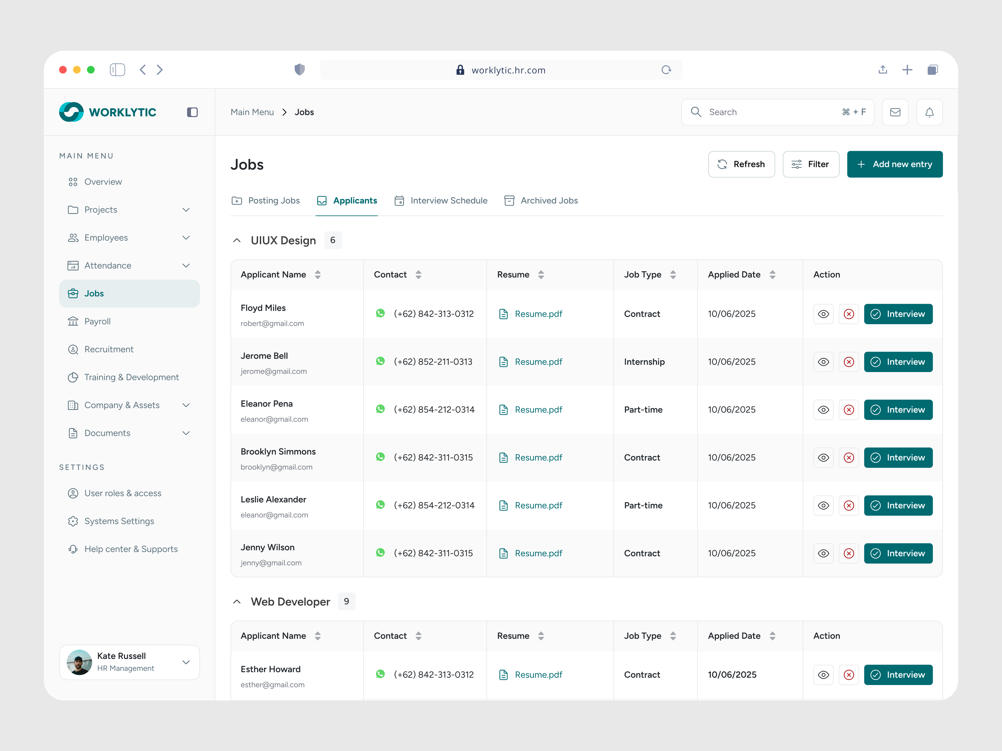 Example of Saas / Dashboard