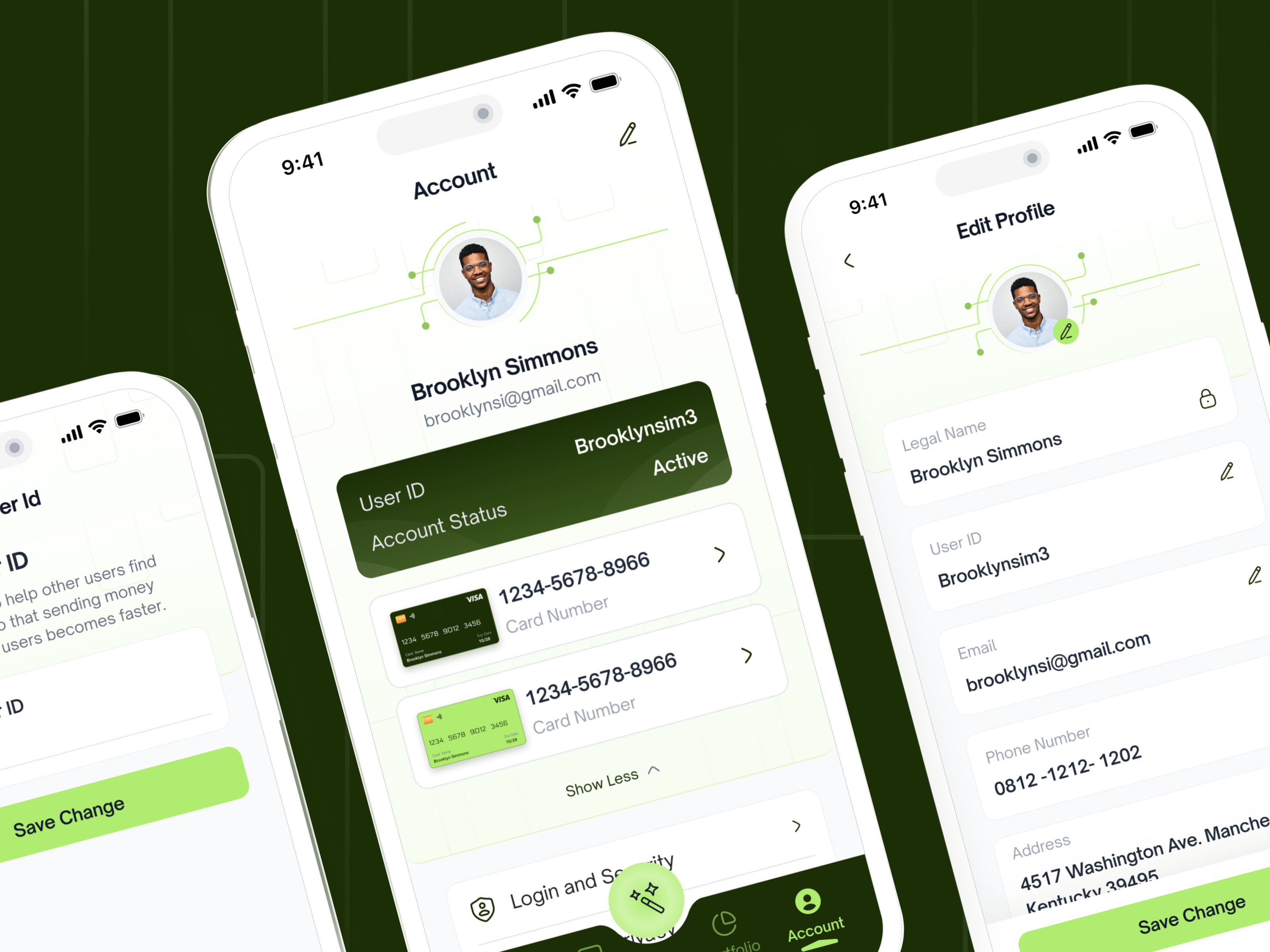 Example of Nexwealth - AI Finance Mobile Apps Account Profile
