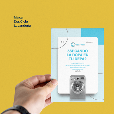 Dos Ciclos - Social Media branding clothes design graphic design laundry logo wash water