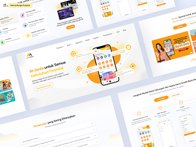 Bring Smile to Life ☺️ — Meet the M-Smile Website 💻✨ bank mega m smile mobile banking ui ux